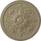 Ekena Millwork Bradford Ceiling Medallion (Fits Canopies up to 6 5/8"), Hand-Painted Gobi Desert, 32 5/8"OD x 2"P CM32BRGDF - alternate 1
